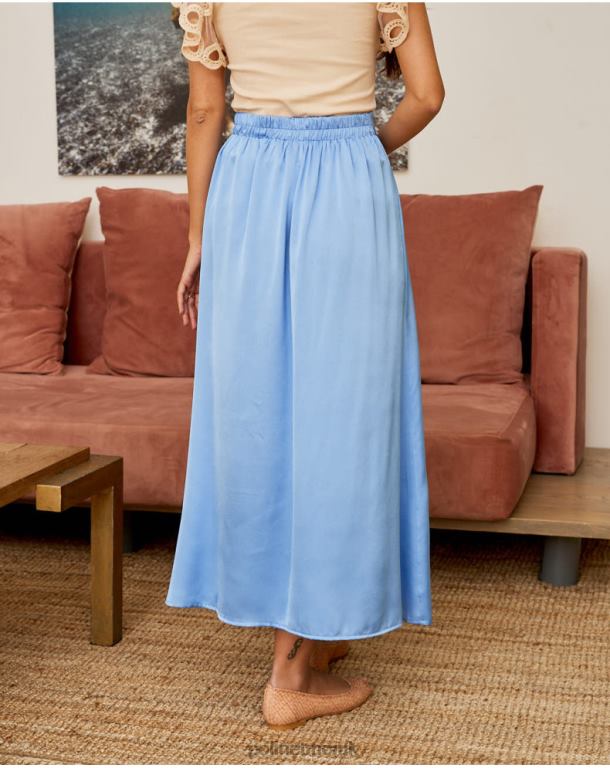 Clothing Polin et moi Maeva Button Skirt Celestial J4DB6301