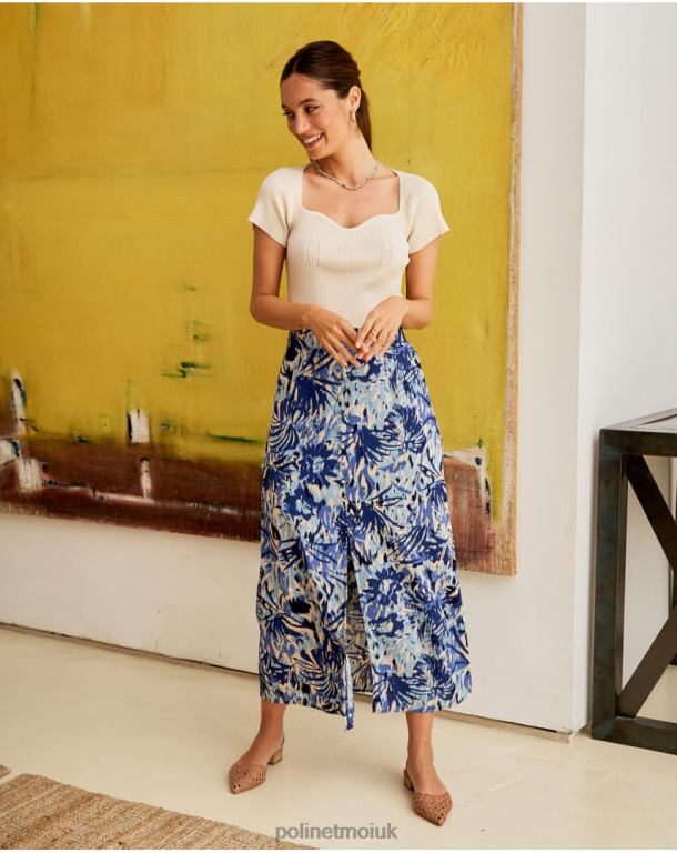 Clothing Polin et moi Nago Leaf Skirt Atlantic J4DB6300