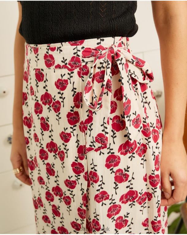 Clothing Polin et moi Skirt Flowers Patricia cherry J4DB6311