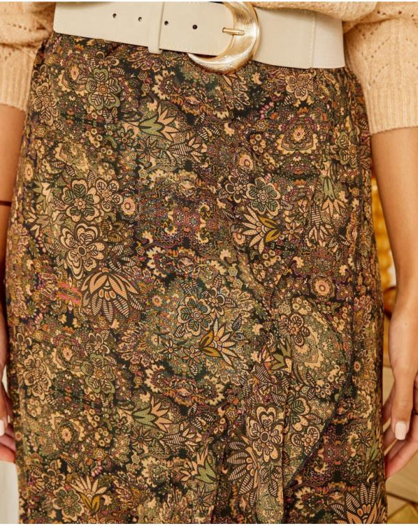 Clothing Polin et moi Skirt Ruffle Shepherdess Kaki J4DB6321