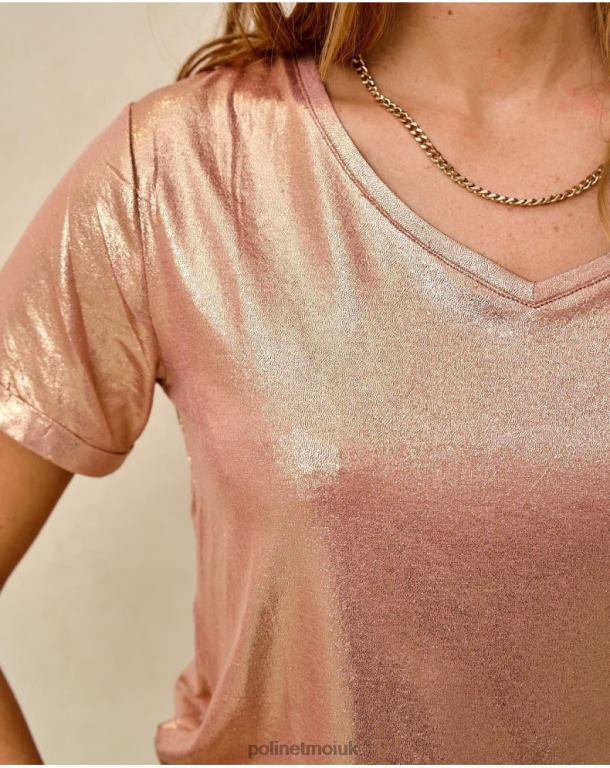 Clothing Polin et moi Brillo Trudi T-shirt Rose J4DB6273