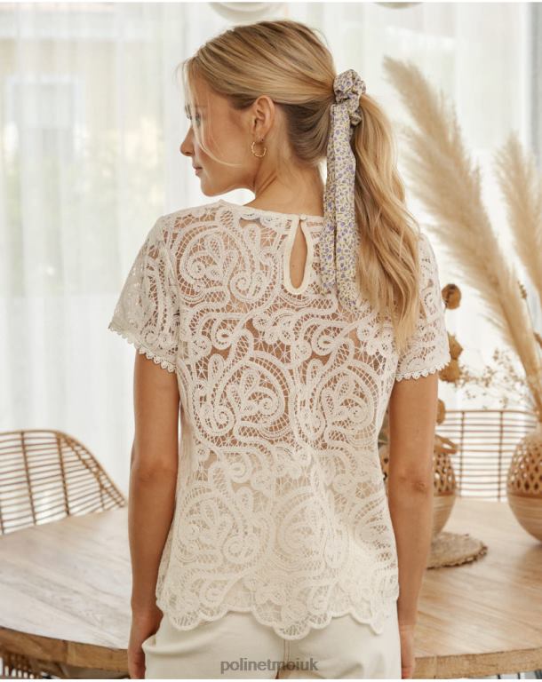 Clothing Polin et moi Embroidered Bruma T-shirt Raw J4DB6248