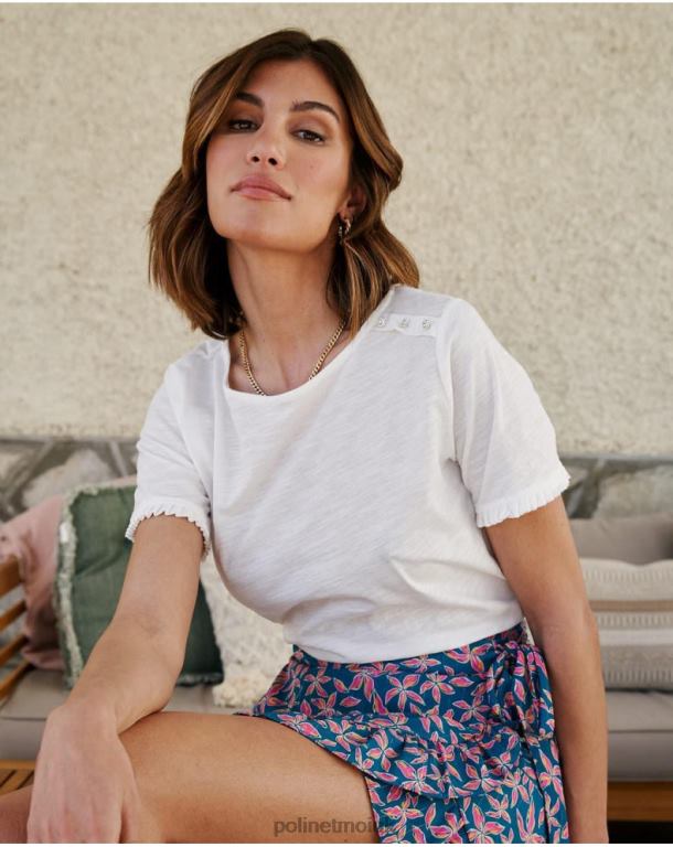 Clothing Polin et moi Knot Cher T-shirt WHITE J4DB6263