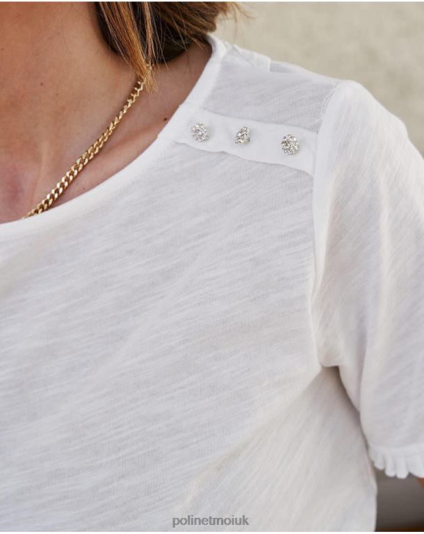 Clothing Polin et moi Knot Cher T-shirt WHITE J4DB6263