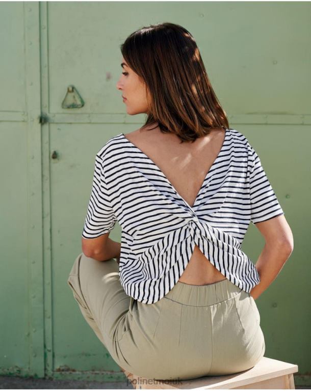 Clothing Polin et moi Paty Stripes T-Shirt Marine J4DB6259
