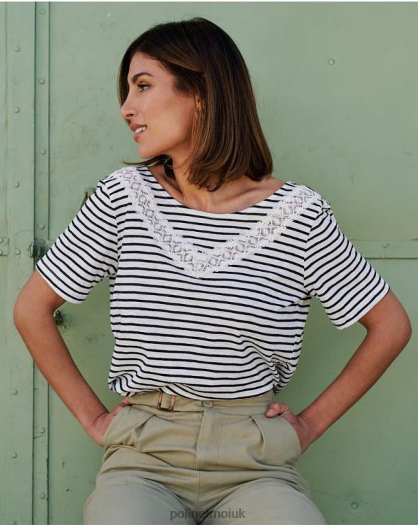 Clothing Polin et moi Paty Stripes T-Shirt Marine J4DB6259