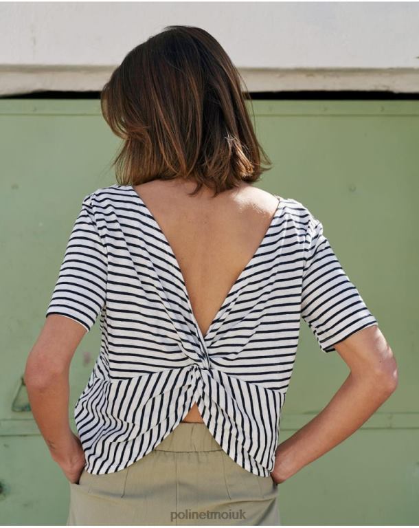 Clothing Polin et moi Paty Stripes T-Shirt Marine J4DB6259