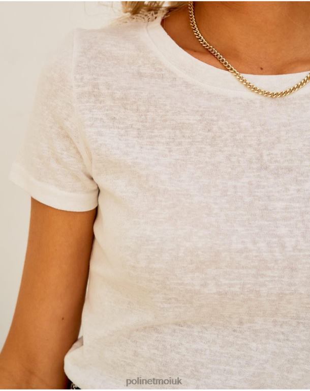 Clothing Polin et moi Puntilla Mirta T-shirt WHITE J4DB6290