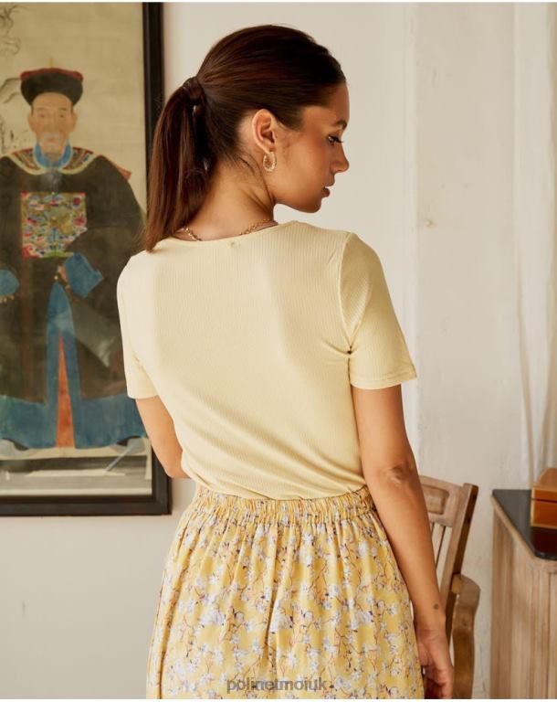 Clothing Polin et moi T-shirt Canale Amelia YELLOW J4DB6291
