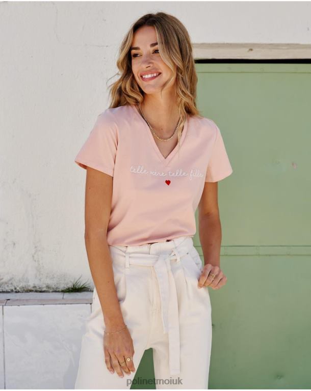 Clothing Polin et moi T-shirt Pico Eugenia Rose J4DB6274