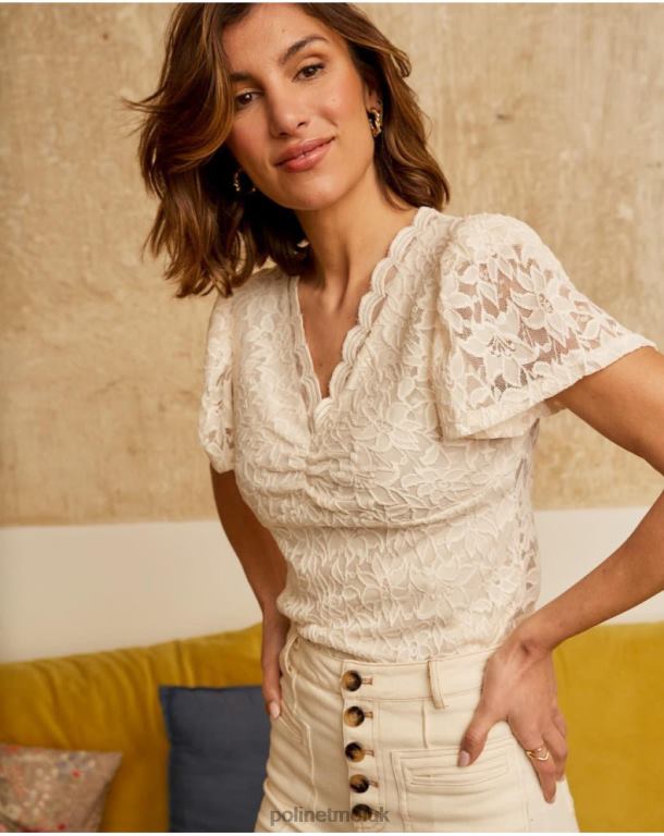 Clothing Polin et moi Top Ari Embroidery raw J4DB6279