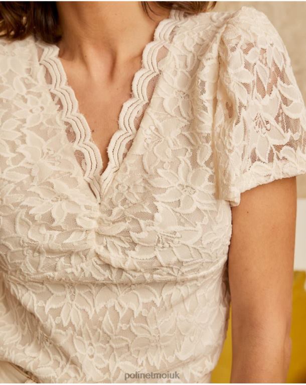 Clothing Polin et moi Top Ari Embroidery raw J4DB6279