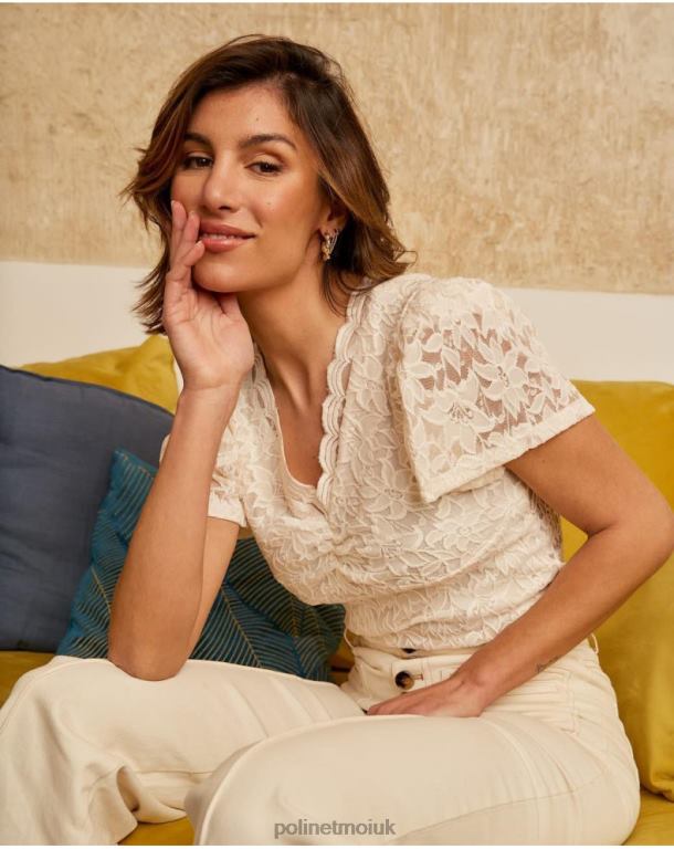 Clothing Polin et moi Top Ari Embroidery raw J4DB6279