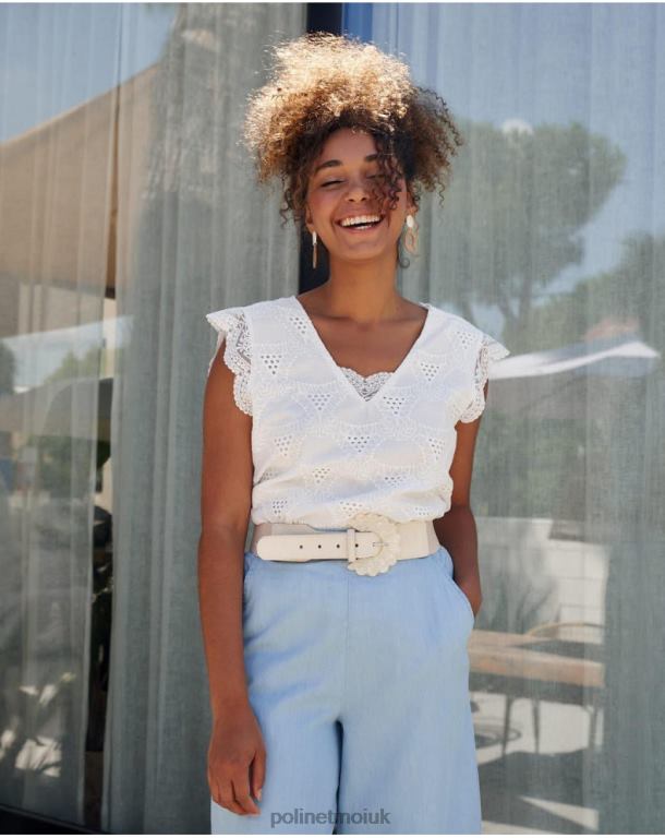 Clothing Polin et moi Top Batista Amparo WHITE J4DB6240