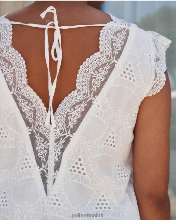 Clothing Polin et moi Top Batista Amparo WHITE J4DB6240
