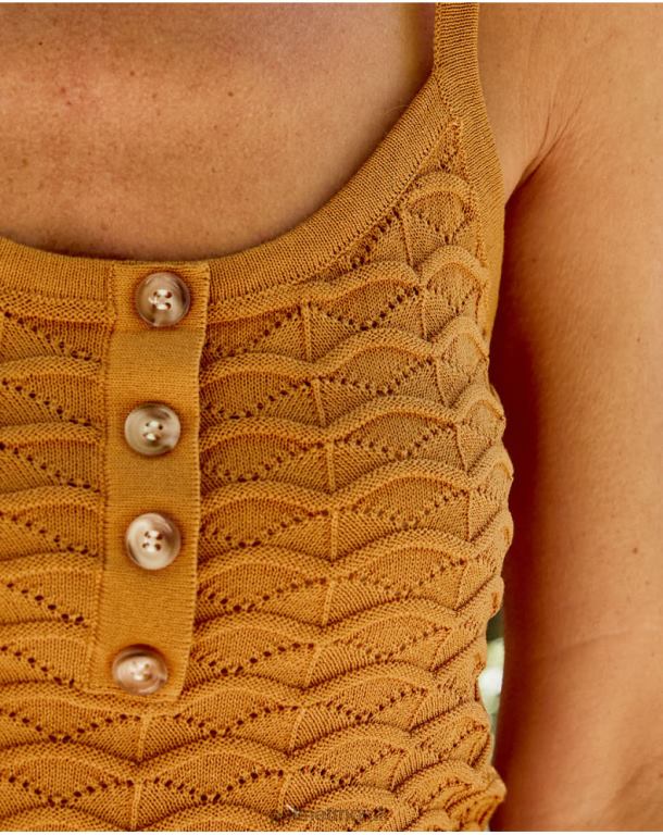 Clothing Polin et moi Top Bonnie Buttons ochre J4DB6293