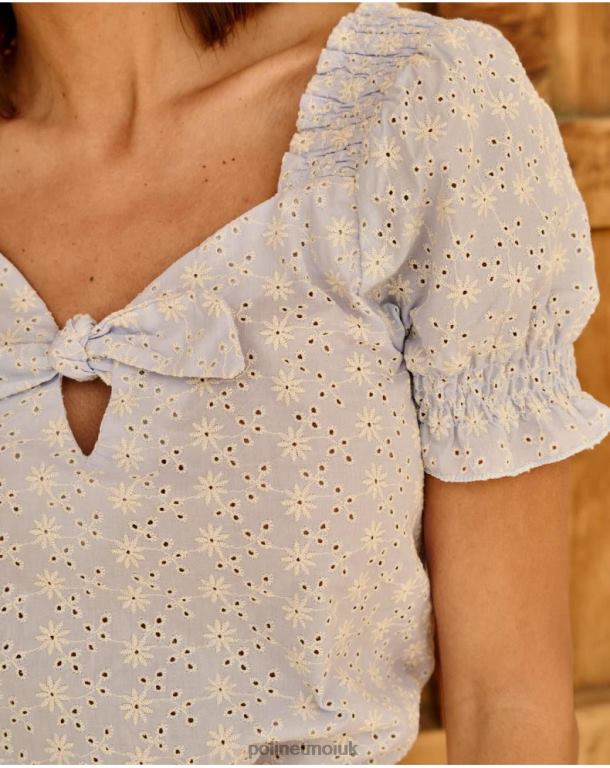 Clothing Polin et moi Top Bow Ladia Celestial J4DB6239
