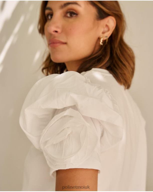 Clothing Polin et moi Top Gem Manga white J4DB6269