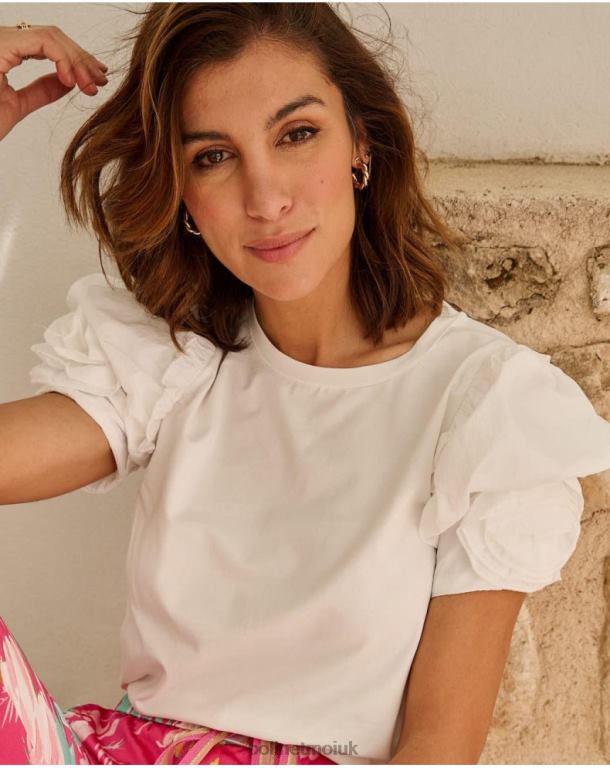 Clothing Polin et moi Top Gem Manga white J4DB6269