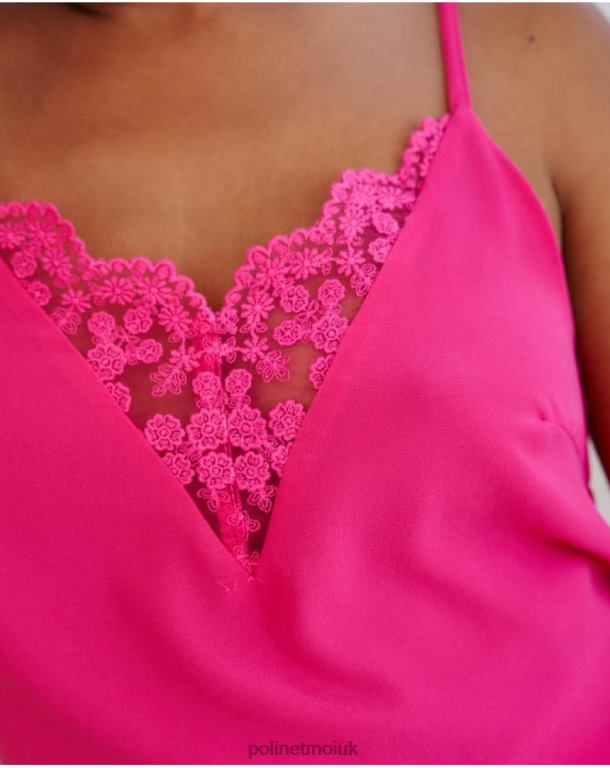 Clothing Polin et moi Top Lace Emy Fuchsia J4DB6268