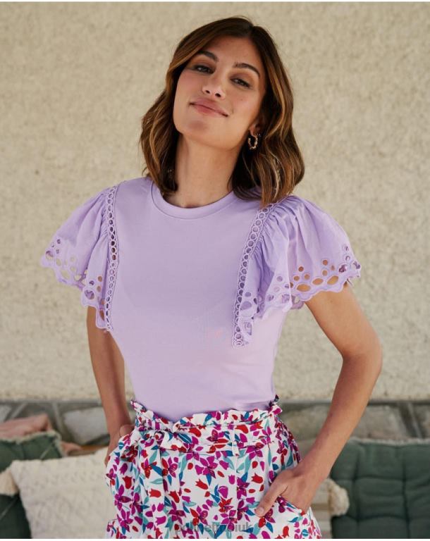 Clothing Polin et moi Top Ruffled Trixie Mallow J4DB6254