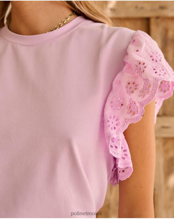 Clothing Polin et moi Top ruffle Justina Lilac J4DB6252