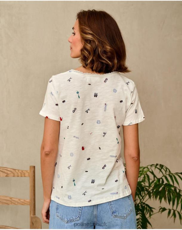 Clothing Polin et moi Yarina Travel T-shirt white J4DB6262