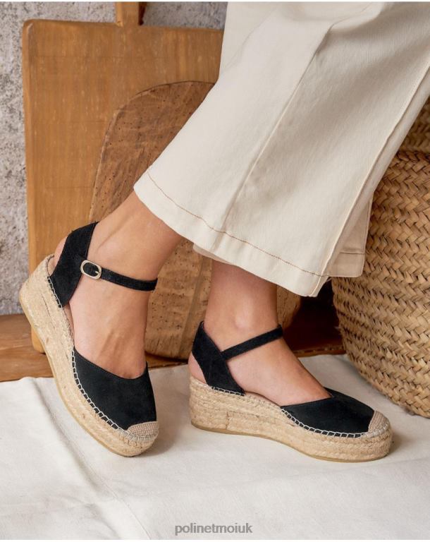 Footwear Polin et moi Angelina Round Espadrille black J4DB6419