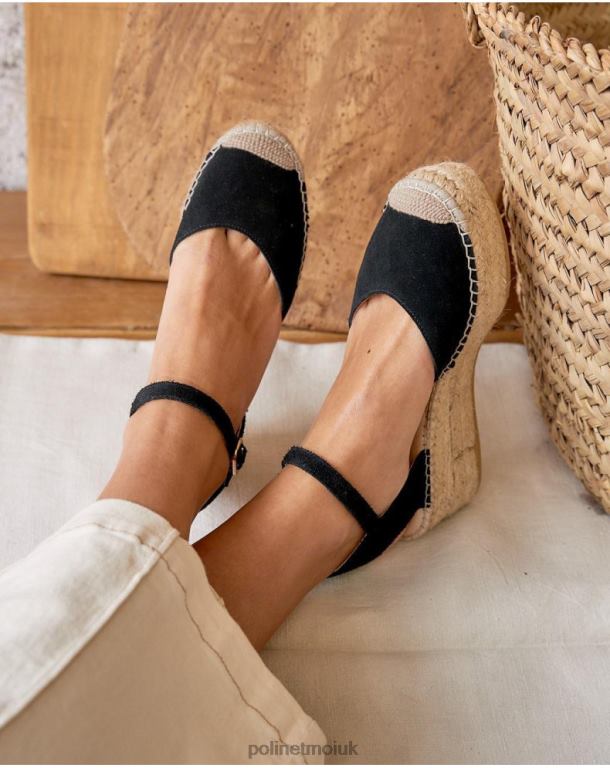 Footwear Polin et moi Angelina Round Espadrille black J4DB6419