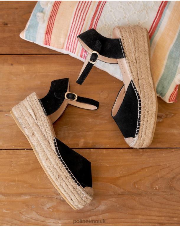 Footwear Polin et moi Angelina Round Espadrille black J4DB6419