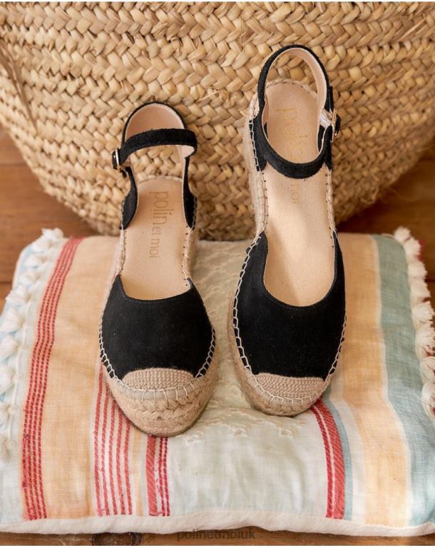 Footwear Polin et moi Angelina Round Espadrille black J4DB6419