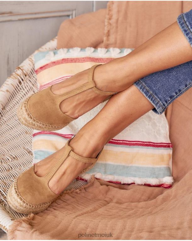 Footwear Polin et moi Country espadrille Janne camel J4DB6490
