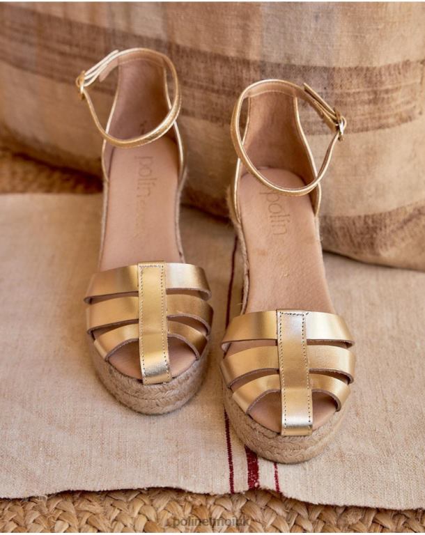 Footwear Polin et moi Crabeater Espadrille Tatianna GOLD/PLATINUM J4DB6413
