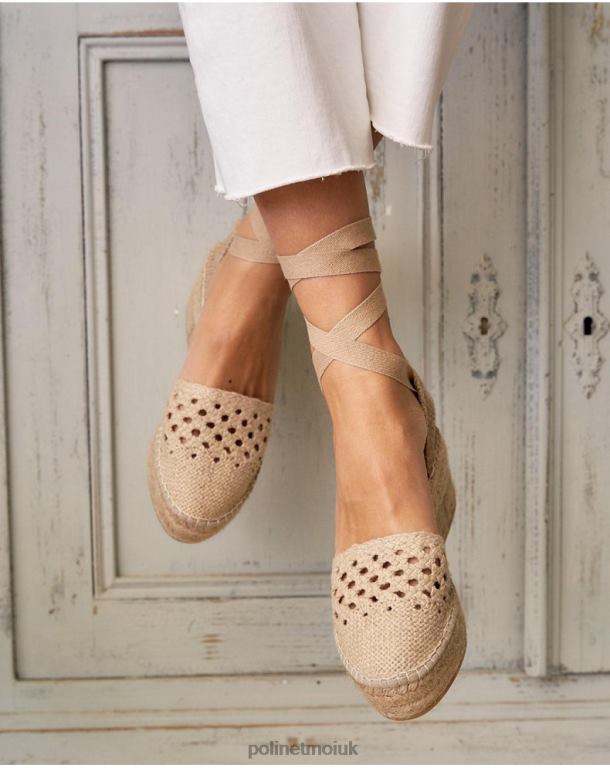 Footwear Polin et moi Crochet espadrille Nina Beige J4DB6514