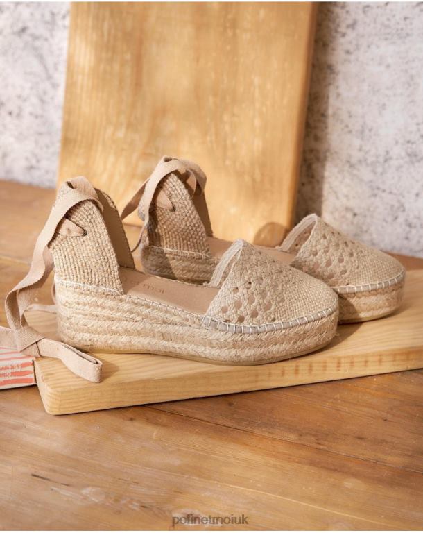 Footwear Polin et moi Crochet espadrille Nina Beige J4DB6514