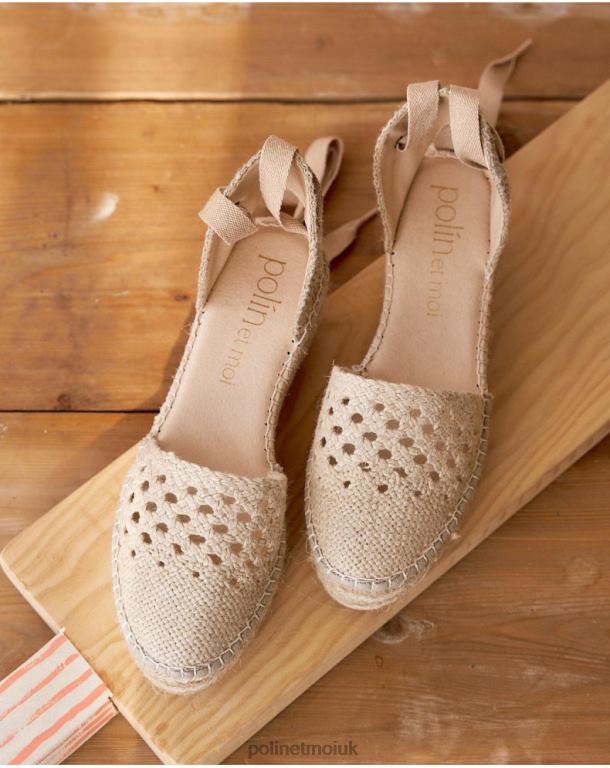 Footwear Polin et moi Crochet espadrille Nina Beige J4DB6514