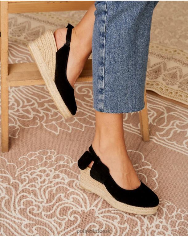 Footwear Polin et moi Espadrille Bow Zinaida black J4DB6462