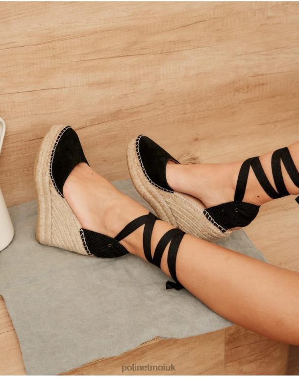 Footwear Polin et moi Espadrille Platform Sky black J4DB6412