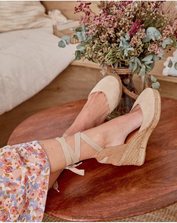 Footwear Polin et moi Espadrille Ribbons Madalina camel J4DB6441