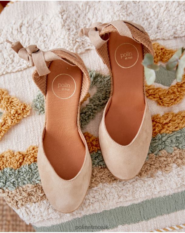Footwear Polin et moi Espadrille Ribbons Madalina camel J4DB6441