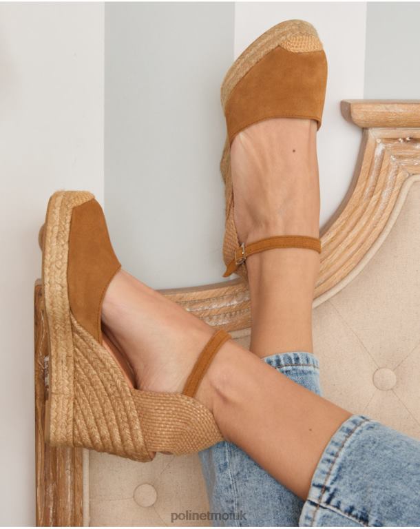 Footwear Polin et moi Fabrizia Wedge Espadrille camel J4DB6480
