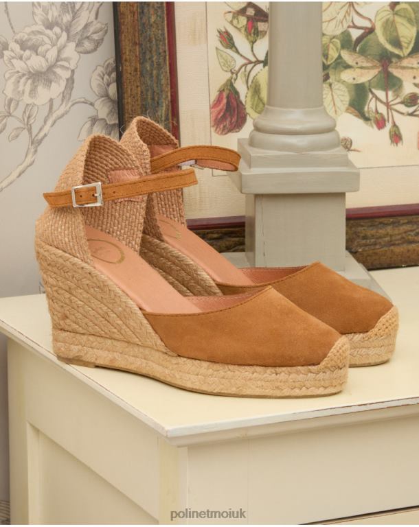 Footwear Polin et moi Fabrizia Wedge Espadrille camel J4DB6480