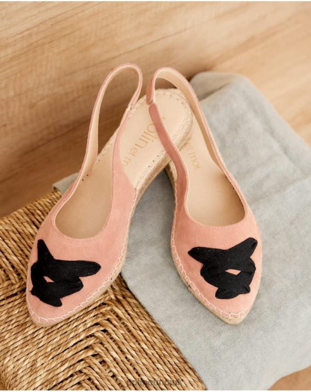 Footwear Polin et moi Mallory Cross Espadrille Rose J4DB6426