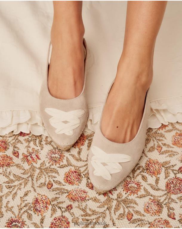 Footwear Polin et moi Mallory Cross Espadrille Sand J4DB6409