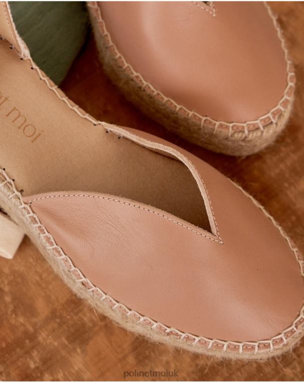 Footwear Polin et moi Pauline Leather Espadrille Nude J4DB6418