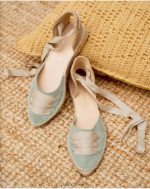 Footwear Polin et moi Peasant Espadrille Raven APPLE GREEN/ MINT J4DB6497