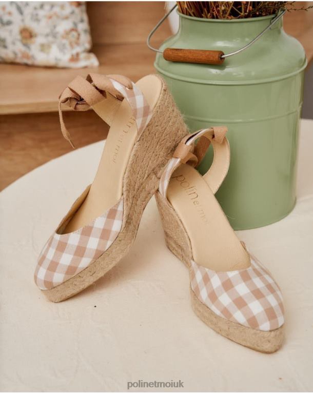 Footwear Polin et moi Vichy Bimba Espadrille Raw J4DB6429