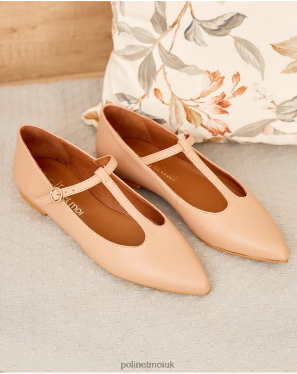 Footwear Polin et moi Ballet Flats Adelaide Toe Nude J4DB6459
