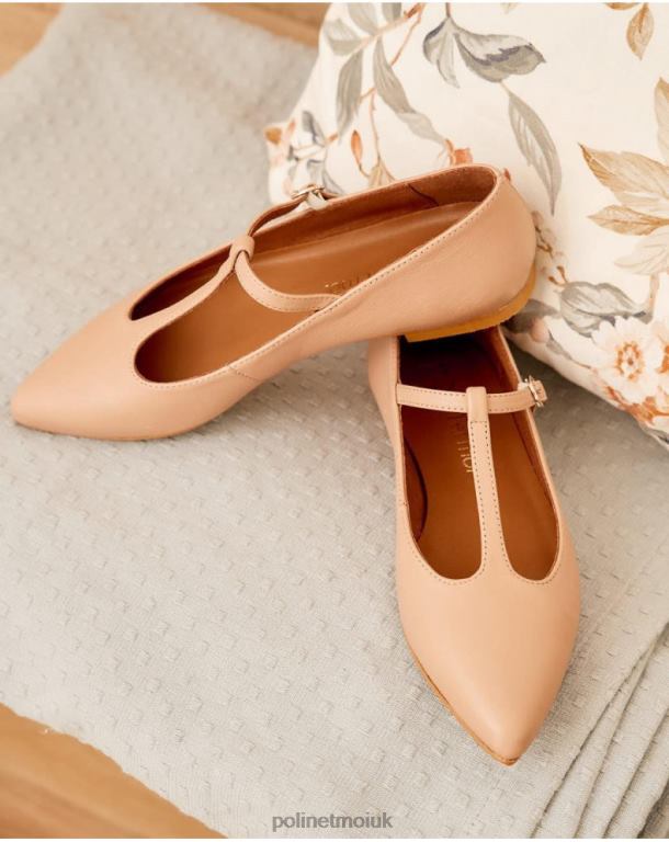 Footwear Polin et moi Ballet Flats Adelaide Toe Nude J4DB6459