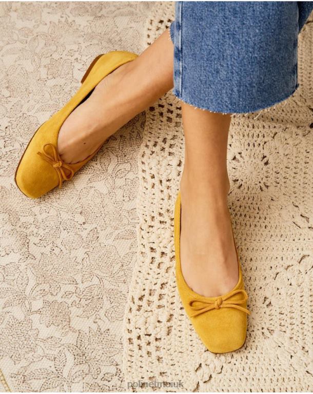 Footwear Polin et moi Ballet Flats Suede Ashley MUSTARD J4DB6499